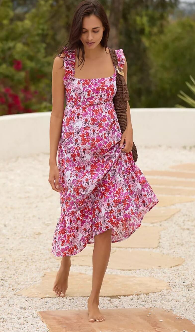 New Ro's Garden Becky Midi Dress - Large